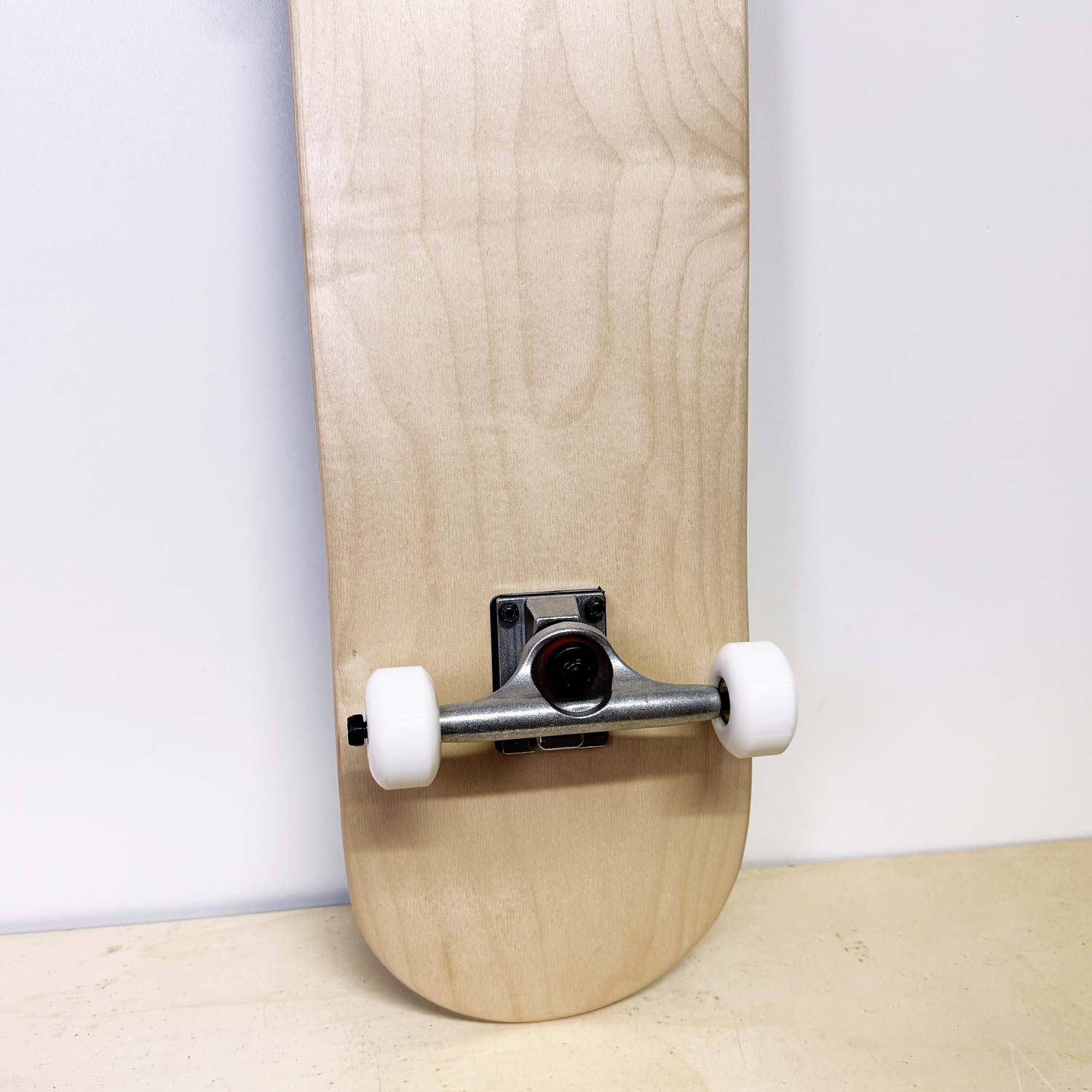 skateboard completo blank liscio senza grafica, solo legno naturale - prodotto da algal board