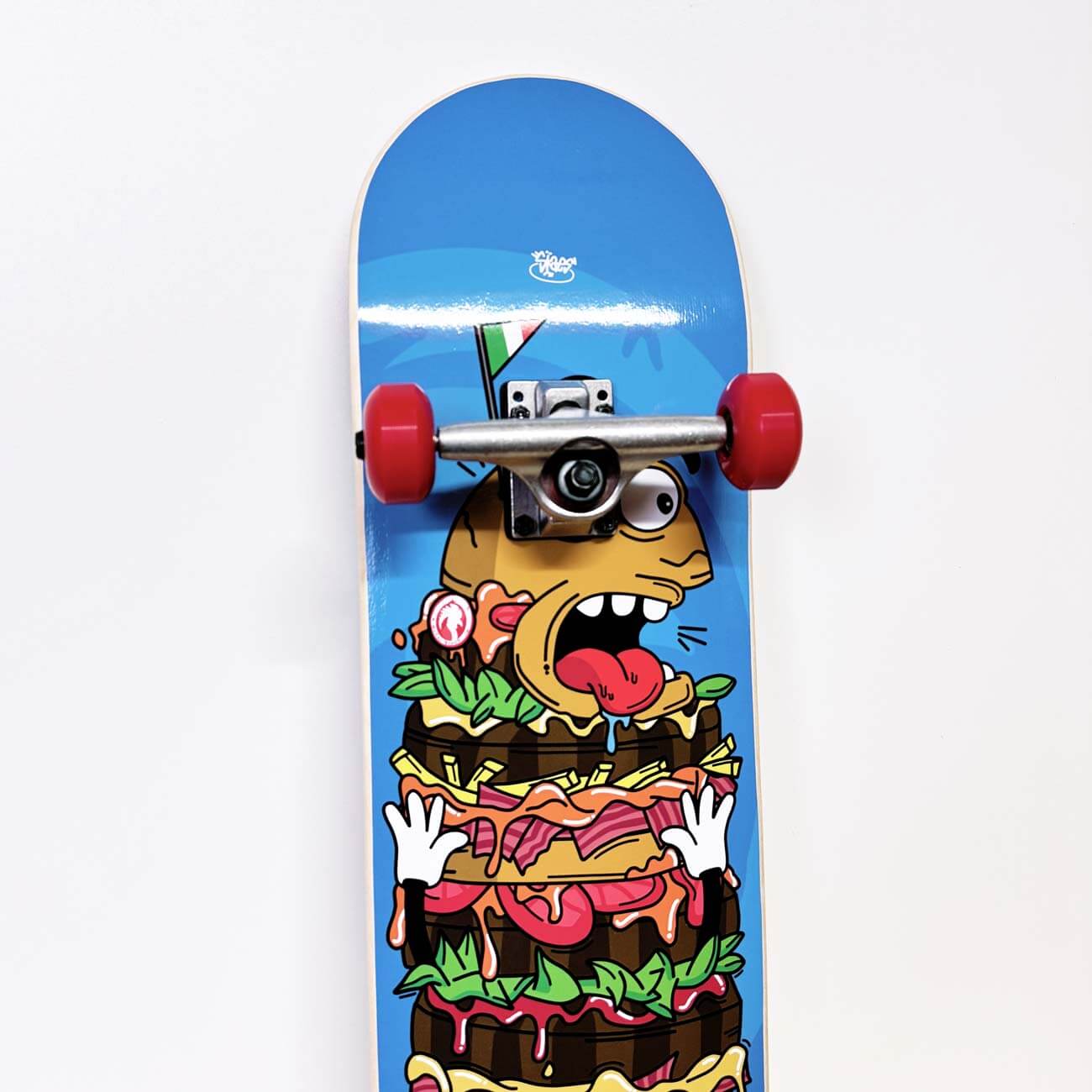 Zero Skateboard Completo Single Skull Nero/Bianco 8.125 - Nuovo