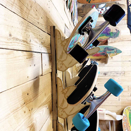 supporto tavole da parete per surfskate, skateboard, snowboard, surf ecc. prodotto di algal board