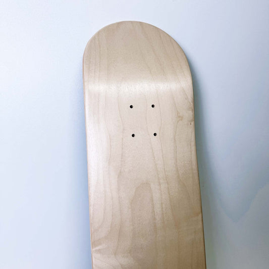 tavola skateboardo blank liscia senza grafica, solo legno e grip - prodotto da algal board